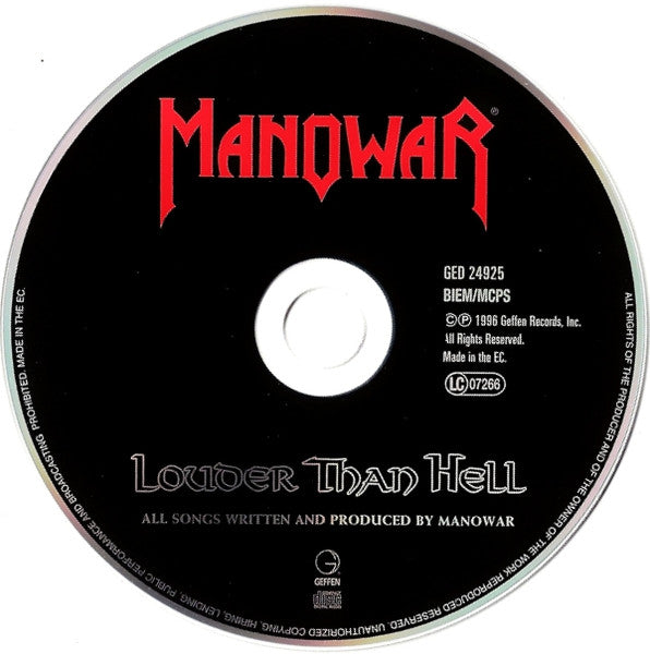 Manowar : Louder Than Hell (CD, Album, RE)