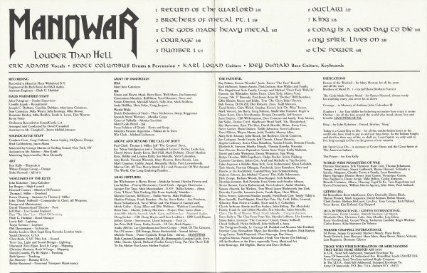 Manowar : Louder Than Hell (CD, Album, RE)