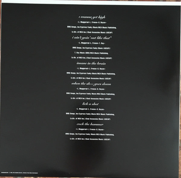 Cypress Hill : Black Sunday (2xLP, Album, RE, 180)