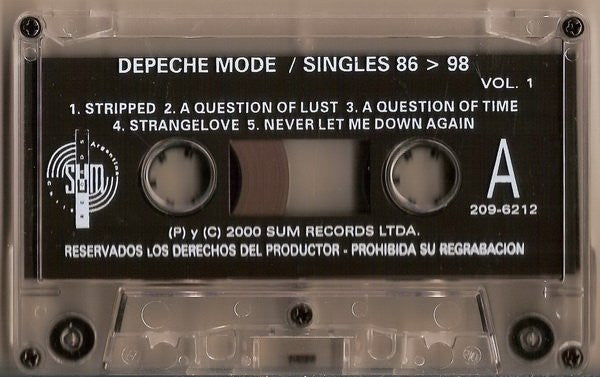 Depeche Mode : The Singles 86>98 (2xCass, Comp, RE, RM)