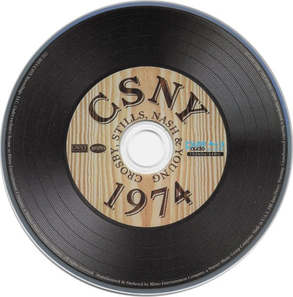 Crosby, Stills, Nash & Young : CSNY 1974 (Blu-ray, Blu-ray-A + DVD-V)