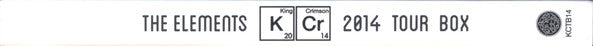 King Crimson : The Elements (2014 Tour Box) (2xCD, Comp)