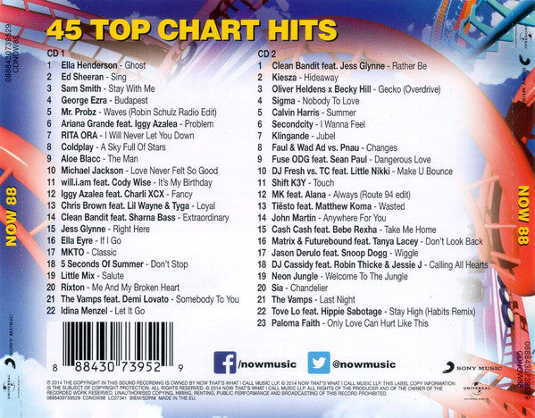 Various : Now That's What I Call Music! 88 (2xCD, Comp)