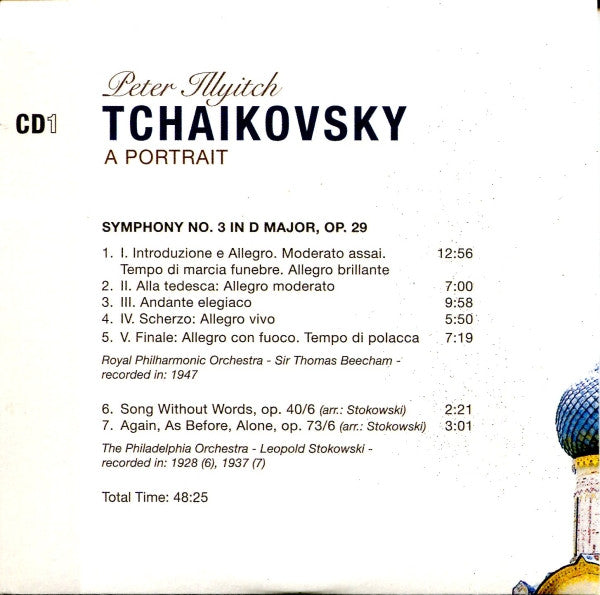 Pyotr Ilyich Tchaikovsky : A Portrait (10xCD, Comp, Mono + Box)