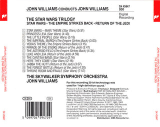 John Williams (4) Conducts John Williams (4) : The Star Wars Trilogy (Star Wars / The Empire Strikes Back / Return Of The Jedi) (CD, Album, RE, Lim)
