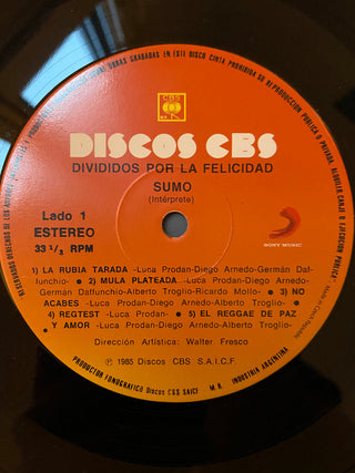 Sumo (8) : Divididos Por La Felicidad (LP, RE)