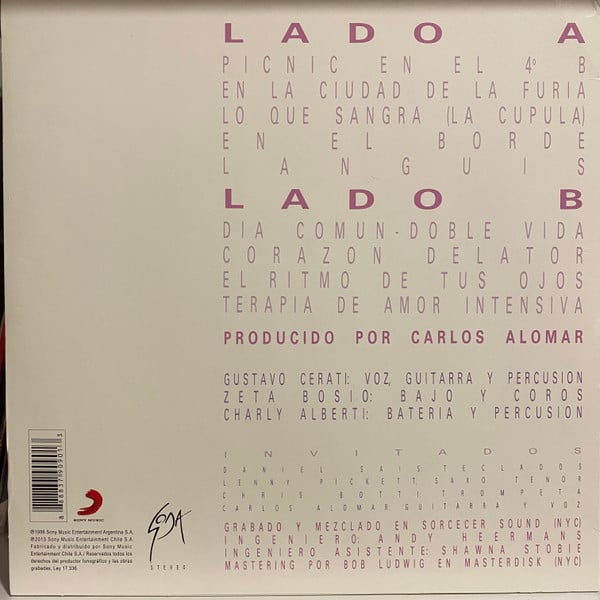 Soda Stereo : Doble Vida (LP, Album, RP)