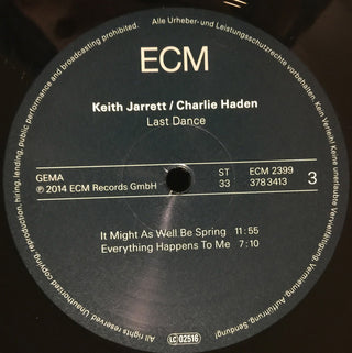 Keith Jarrett / Charlie Haden : Last Dance (2xLP, Album, Gat)
