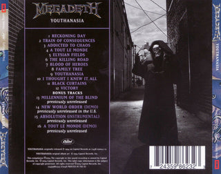 Megadeth : Youthanasia (CD, Album, RE, RM, RP)