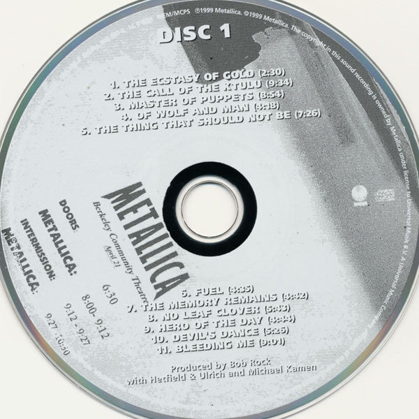 Metallica With Michael Kamen Conducting The San Francisco Symphony Orchestra* : S&M (2xCD, Album, RP)