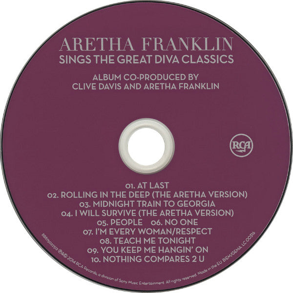 Aretha Franklin : Sings The Great Diva Classics (CD, Album)