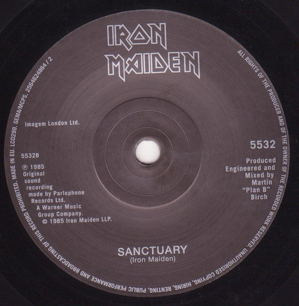 Iron Maiden : Running Free (7", Single, RE)