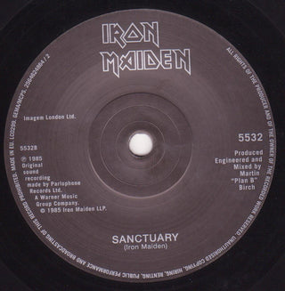 Iron Maiden : Running Free (7", Single, RE)