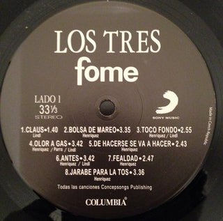 Los Tres (2) : Fome (LP, Album, Ltd, RE, Gat)