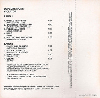 Depeche Mode : Violator (Cass, Album)