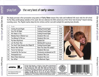 Carly Simon : Playlist: The Very Best Of Carly Simon (CD, Comp)