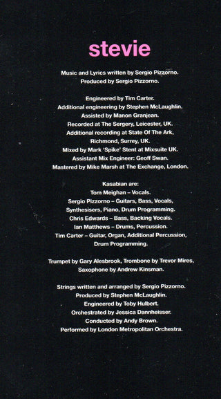 Kasabian : Stevie (10", S/Sided, Single)