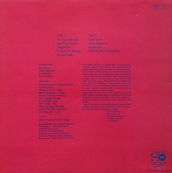 Celia Cruz & Johnny Pacheco : De Nuevo (LP)
