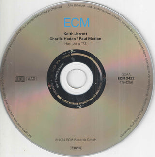 Keith Jarrett / Charlie Haden / Paul Motian : Hamburg '72 (CD, Album)