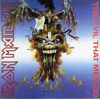 Iron Maiden : The Evil That Men Do (7", Single, RE)
