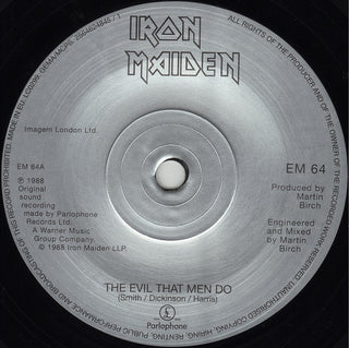 Iron Maiden : The Evil That Men Do (7", Single, RE)