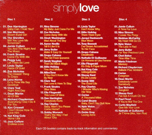 Various : Simply Love (4xCD, Comp + Box, RE)