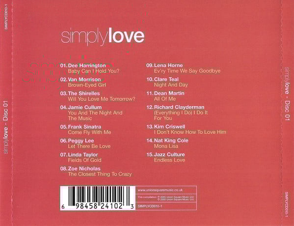 Various : Simply Love (4xCD, Comp + Box, RE)
