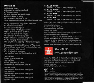 Band Aid 30 : Do They Know It's Christmas? (2014) (CD, Single)