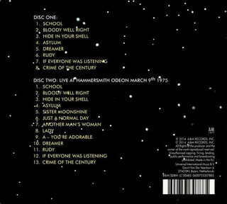 Supertramp : Crime Of The Century (CD, Album, RE, RM + CD + Dlx, Dig)