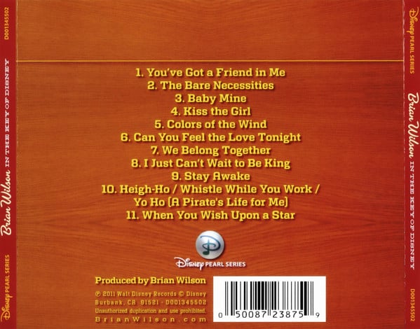 Brian Wilson : In The Key Of Disney (CD, Album)
