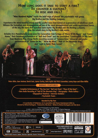 Big Brother & The Holding Company With Janis Joplin : Nine Hundreds Nights (DVD-V, Comp, PAL, Reg)