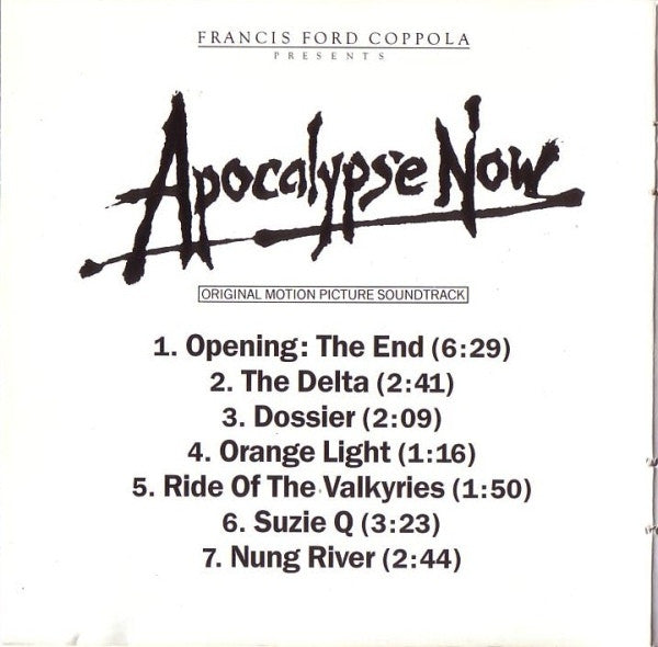 Carmine Coppola And Francis Ford Coppola : Apocalypse Now (Original Motion Picture Soundtrack) (CD, Album, RE)