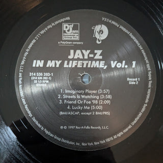 Jay-Z : In My Lifetime, Vol. 1 (2xLP, Album, RE)