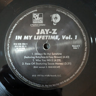 Jay-Z : In My Lifetime, Vol. 1 (2xLP, Album, RE)