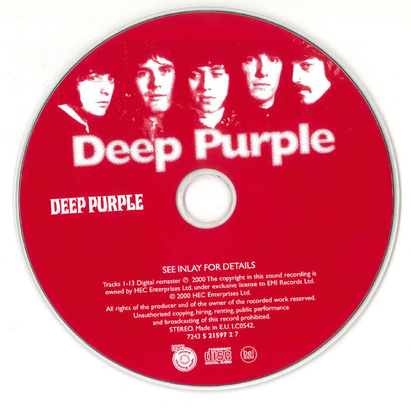 Deep Purple : Deep Purple (CD, Album, RE, RM)