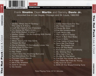 Frank Sinatra / Dean Martin / Sammy Davis Jr. : The Rat Pack Live & Cool (2xCD, Comp)