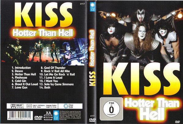 Kiss : Hotter Than Hell (DVD-V, Unofficial, NTSC)