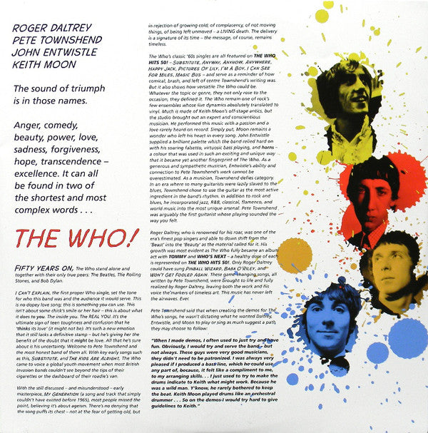 The Who : The Who Hits 50! (2xLP, Comp, RM)
