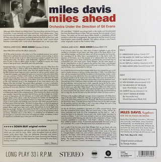 Miles Davis : Miles Ahead (LP, Album, RE, 180)
