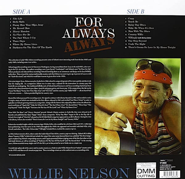 Willie Nelson : For Always (LP, Comp, RM)
