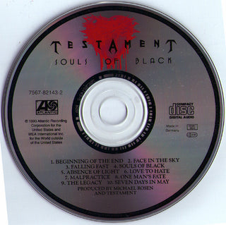 Testament (2) : Souls Of Black (CD, Album, RP)