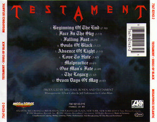 Testament (2) : Souls Of Black (CD, Album, RP)