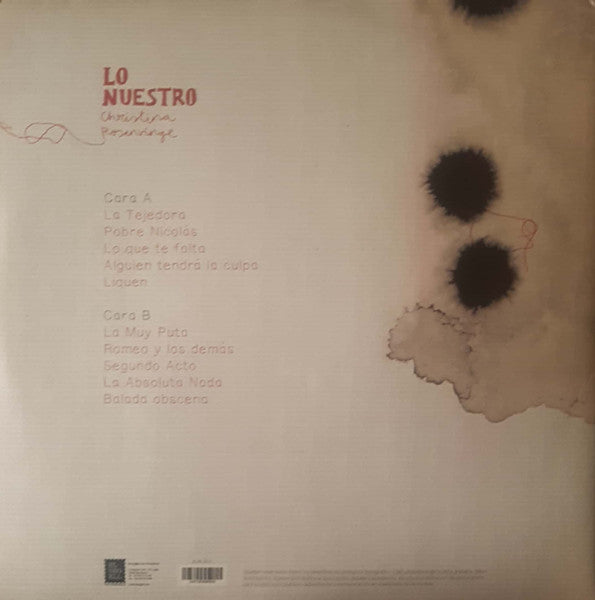 Christina Rosenvinge : Lo Nuestro (LP, Album)