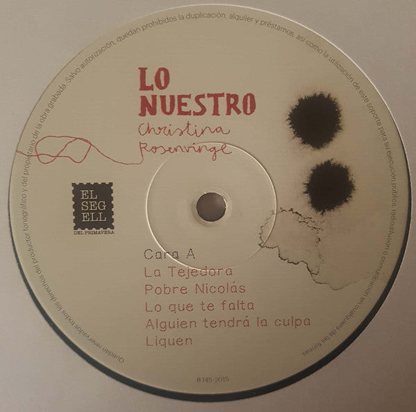 Christina Rosenvinge : Lo Nuestro (LP, Album)