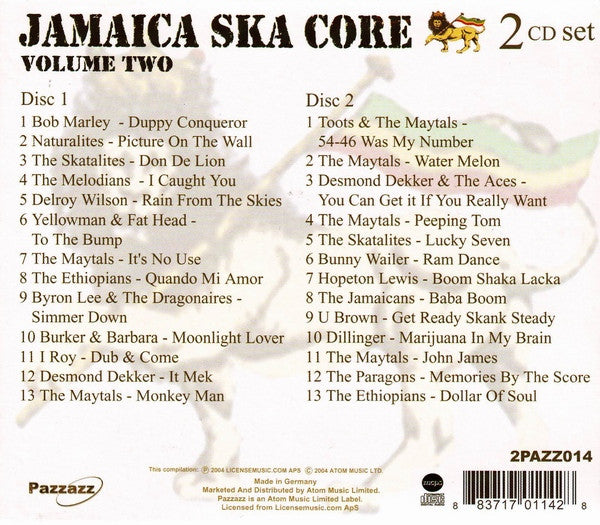 Various : Jamaica Ska Core Volume Two (2xCD, Comp + Box)