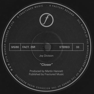 Joy Division : Closer (LP, Album, RE, RM, 180)