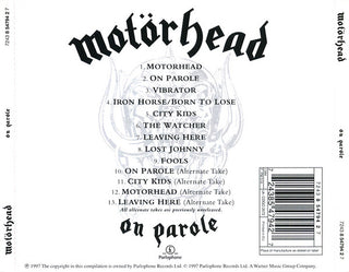 Motörhead : On Parole (CD, Album, RE, RM)