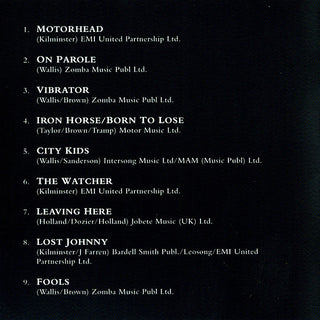 Motörhead : On Parole (CD, Album, RE, RM)