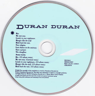 Duran Duran : Rio (CD, Album, RE, RM, Cin)