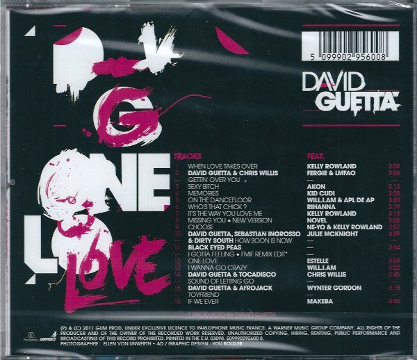 David Guetta : One More Love (CD, Album, RE)